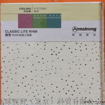 阿姆斯壯礦棉板雅秀600x600 RH99吸音板
