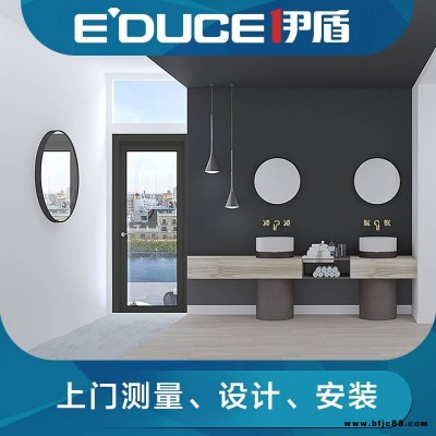 寫字樓隔音平開門|辦公室鋁平開門-伊盾門窗