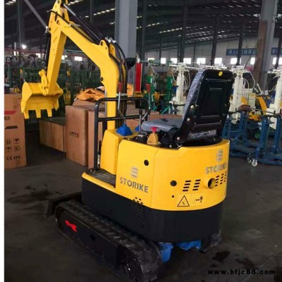 路邦機械 1t小型挖掘機  農用液壓履帶挖掘機   破碎錘挖掘機廠家