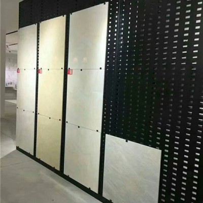 瓷磚掛板細節 網板長方孔瓷磚掛板 瓷磚展架廠家
