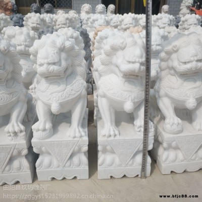 石雕獅子石雕漢白玉獅子石雕獅子門口擺件石雕風(fēng)水獅子石獅子園林公司庭園門口擺件