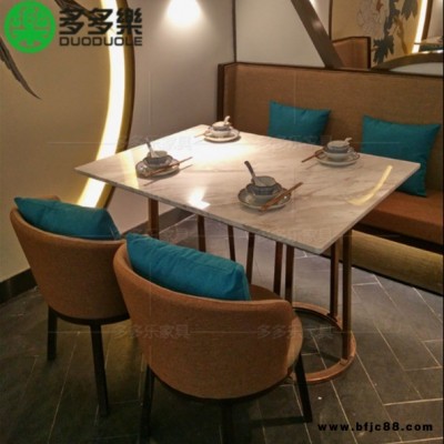 酸菜魚餐廳大理石餐桌 烤魚店優(yōu)質(zhì)時尚人造大理石餐臺 深圳廠家定制