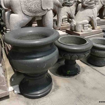 深圳“優力石”牌雕塑工廠古石雕石雕花盆
