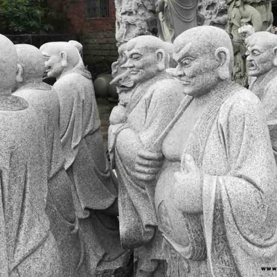 深圳優力石品牌石雕古代人物石雕羅漢像石雕18羅漢