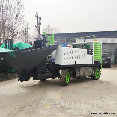 潤沃 防撞墻滑模機 水溝一次成型機 路沿石滑膜機按需定制