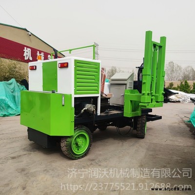 潤沃 路沿石滑模成型機 自行走路肩石滑模機 多功能水溝水渠滑模機