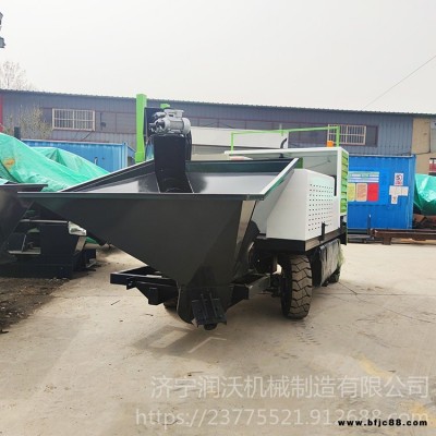 潤沃自走式路緣石滑膜成型機 路沿石滑模成型機 混凝土渠道滑模機