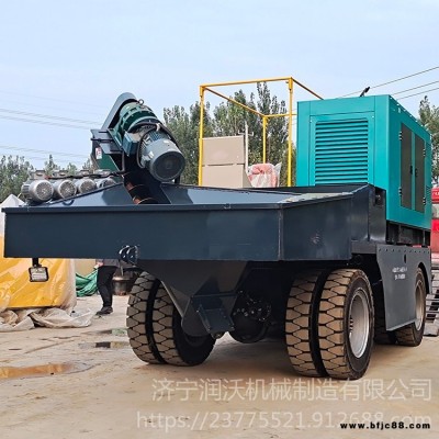 潤沃 履帶路緣石滑模機 全自動路肩成型機 水溝路沿石一體滑模機 防撞墻滑模機