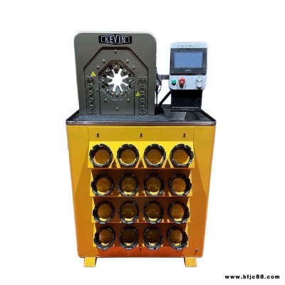廠家供應(yīng)膠管大棚管扣壓機(jī)  無(wú)痕鋼管縮管機(jī)  PE管扣壓機(jī)
