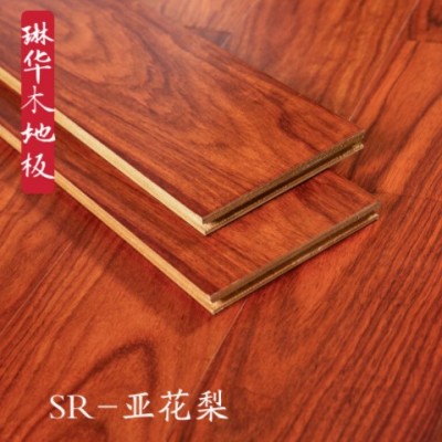 廠家批發(fā)木地板 亞花梨實(shí)木復(fù)合地板 實(shí)木多層地板直銷