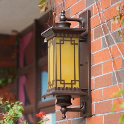 新中式戶外壁燈庭院別墅花園大門壁燈陽臺露臺墻燈防水復古樓道燈