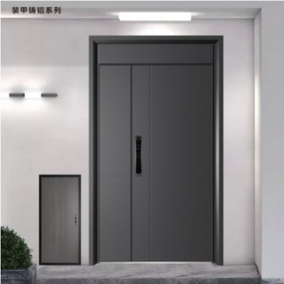 鑄鋁防盜門甲級入戶門雙開子母門農(nóng)村自建房家用進戶門別墅大門