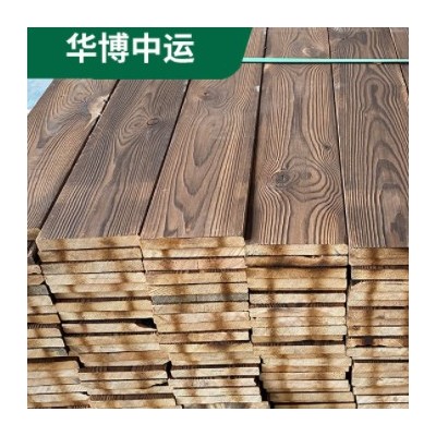 佛山樟子松碳化防腐木板材戶外陽臺碳化 園林工程表面防腐木批發