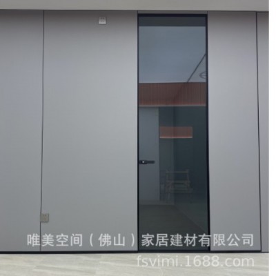衛(wèi)生間廁所隱框玻璃門油砂鋼化灰玻夾絲更衣室衣帽間鋁合金無框門