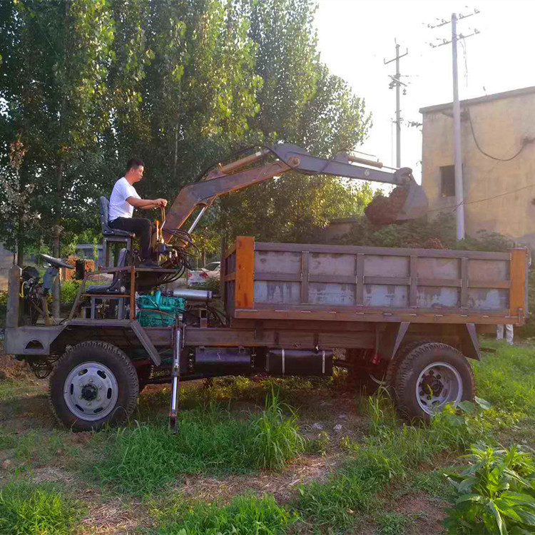 直銷車載式挖掘機 四不像挖掘機 挖掘裝載機生產廠家示例圖2