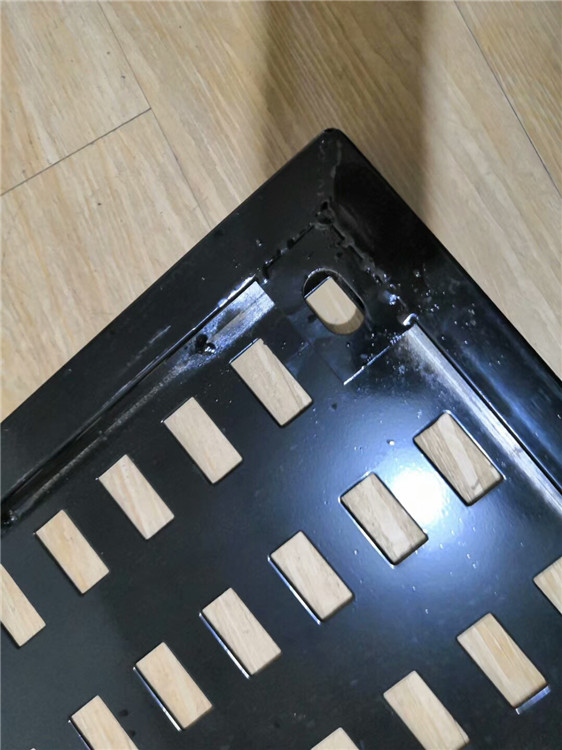 可定做瓷磚掛板 洞洞板沖孔板掛板 黑色地磚樣品展示架