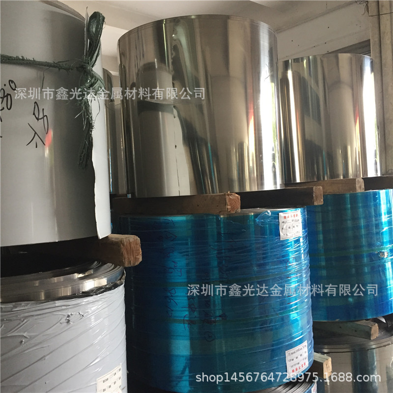 供應高品質 304 316精密超薄鋼帶  430BA面 430鏡面不銹鋼帶示例圖1
