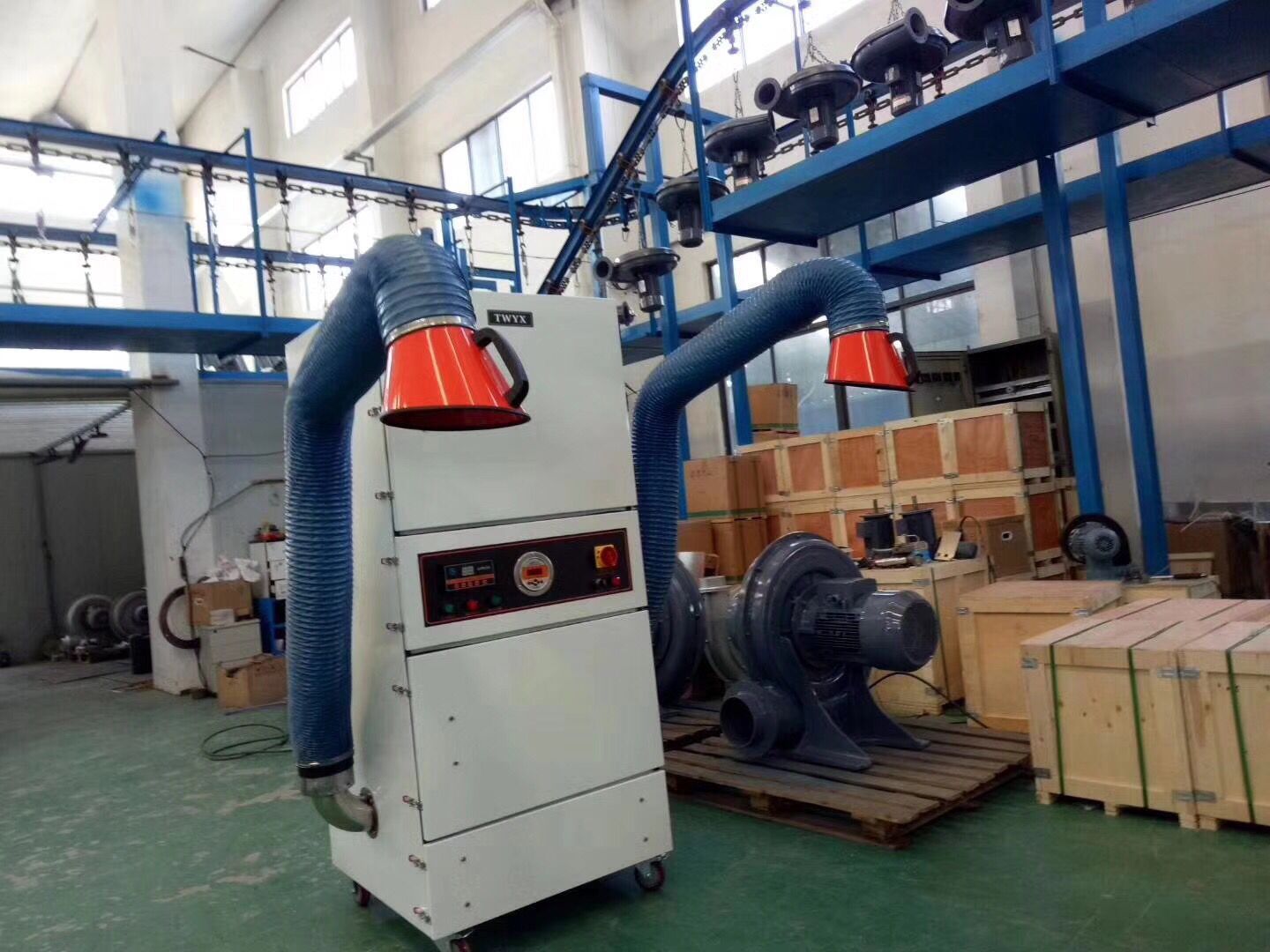 石雕打磨雕刻粉塵收集 工業集塵器 粉塵收集柜式工業集塵機 廠家示例圖10