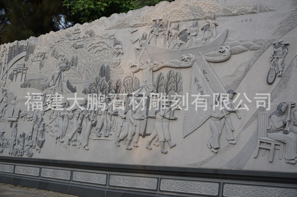 石雕浮雕 惠女浮雕壁畫 石雕浮雕壁畫雕刻可定制示例圖5