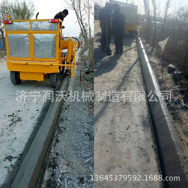 四川綿陽(yáng) 攔水帶成型機(jī) 小型路緣石滑膜攤鋪機(jī) 路沿石攤鋪機(jī)價(jià)格示例圖1