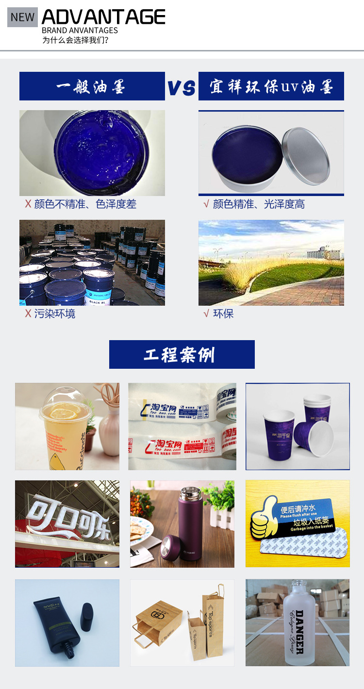 金華批發(fā)環(huán)保塑膠洗潔精瓶絲網(wǎng)印刷 LED燈固化油墨 UV紫外線移印示例圖11