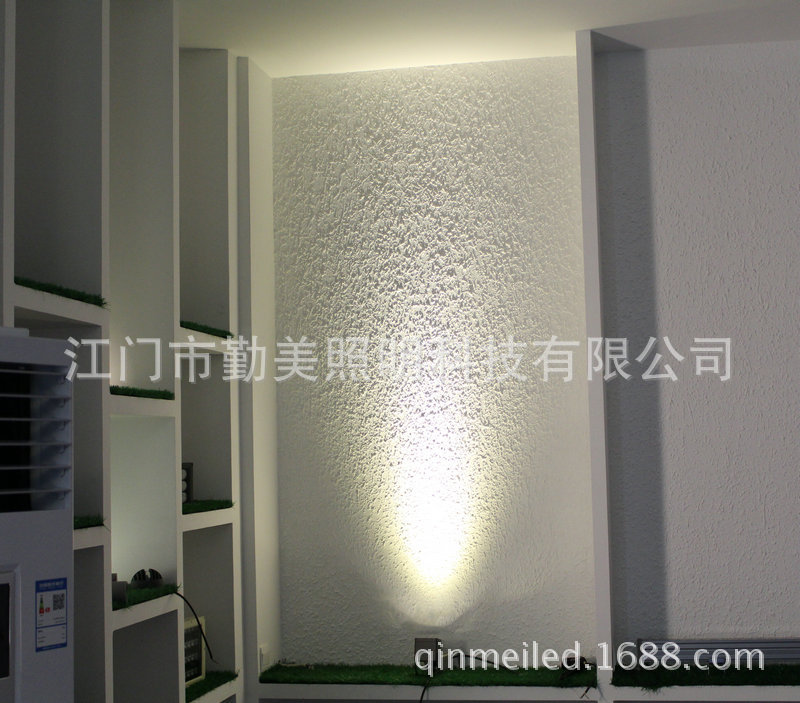 供應LED9W正方形小型投光燈/3顆3W廊柱局部照明射燈/方形防水射燈示例圖4