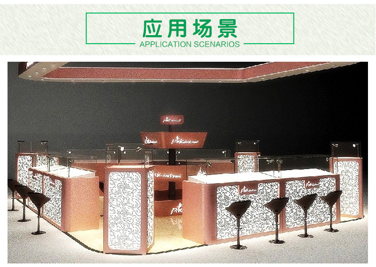嘉韜5W柜臺射燈明裝射燈萬向可旋轉座式珠寶柜臺燈寬電壓壁燈照畫示例圖9