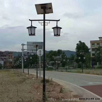 4米5米戶外庭院燈led太陽能庭院燈單頭雙頭景觀燈