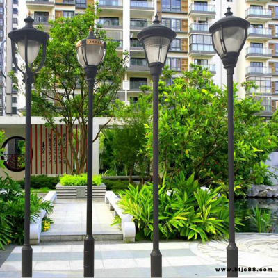 led庭院燈路燈廠家供應(yīng) 小區(qū)公園景觀庭院燈 歐式單頭雙頭燈罩定制