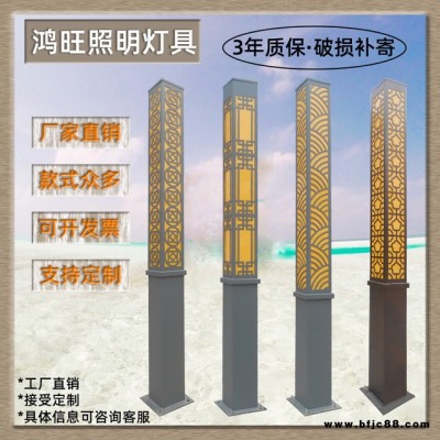 廠家直銷LED景觀燈 戶外庭院燈 中桿燈 高桿燈 公園廣場園林小區(qū)別墅路燈 方形燈定制