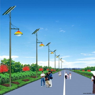 霽月燈飾  太陽能路燈  太陽能庭院燈  新農村建設   采購  廠家直銷  6米A字臂路燈