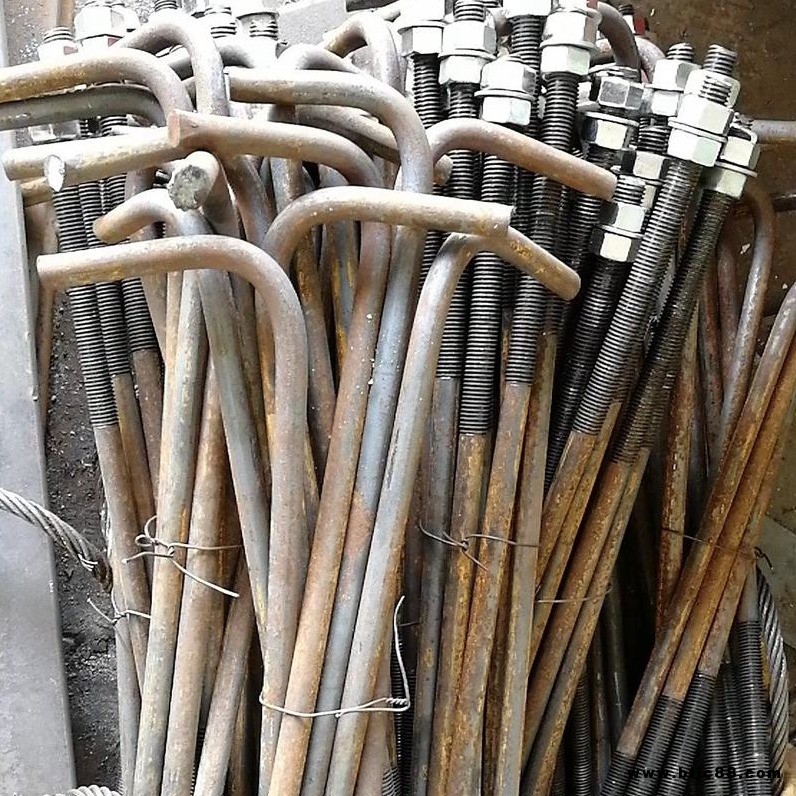 深圳預埋地腳螺栓定制L型地腳螺桿圓鋼開牙加工緊固件鋼板沖孔加工熱鍍鋅地腳螺栓9字型地腳鉤地基預埋件焊板地腳螺栓U型地腳