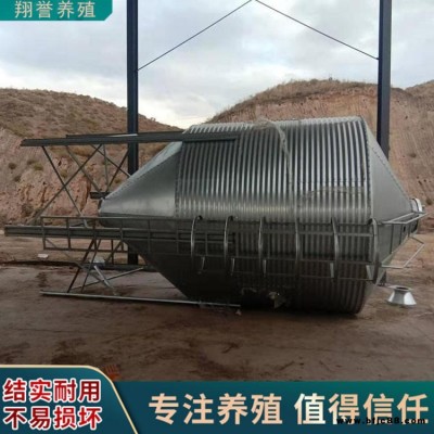 山東養(yǎng)豬自動設(shè)備 自動飼喂系統(tǒng) 料靴自動供料鍍鋅板料塔 翔譽