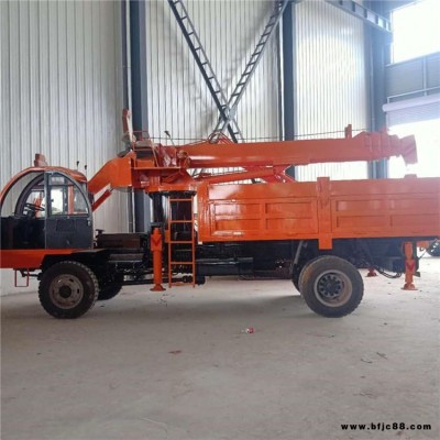 華睦廠家定制四不像吊挖一體機 多功能四驅隨車挖掘裝載機 礦用輪式吊挖一體機