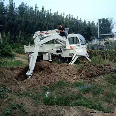 雙底液壓吊挖一體機 輪式四驅吊挖一體機 建筑工地用挖掘裝載機