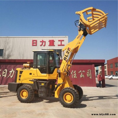 輪式抓甘蔗裝載機(jī) 裝載機(jī)改裝抓木機(jī) 柴油四驅(qū)抓木機(jī) 日力重工