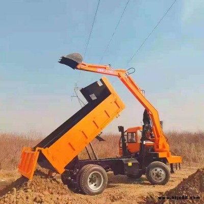 輪式隨車挖 輪式四不像隨車挖 翔云 挖掘裝載一體機 可定制 隨車挖多功能挖運一體機