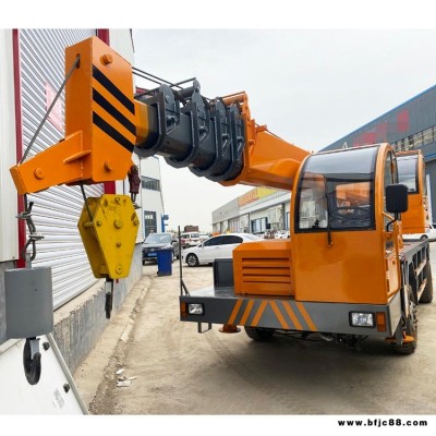 建筑用汽車起重機  油電兩用自制吊車 抓木運輸吊車