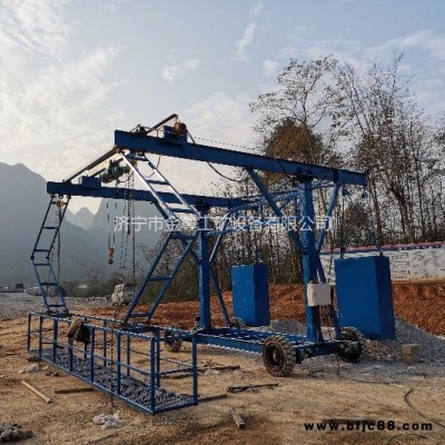 金尊JZ橋梁防撞護欄模板施工升降機 高空作業電動吊籃 升降平臺防撞臺車