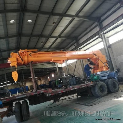 拖拉機(jī)牽引隨車(chē)吊 6-20噸汽車(chē)起重機(jī) 9噸小型樓板拉貨平板吊廠家
