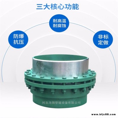 游仙 DN100鉸鏈波紋補償器 龍圖圓形非金屬補償器 源頭廠家
