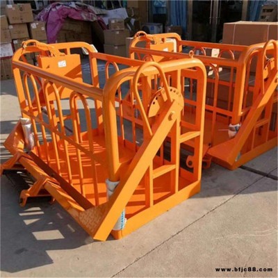 工地外墻施工吊車吊籃 徐工通用1.2m吊框 華睦廠家供應(yīng)固定式吊車吊籃