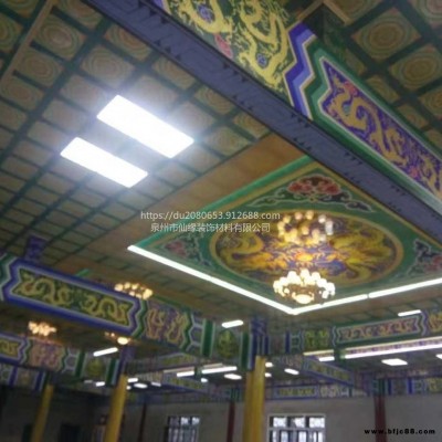 仙緣古建寺廟A級防火鋁扣板款式裝修設(shè)計