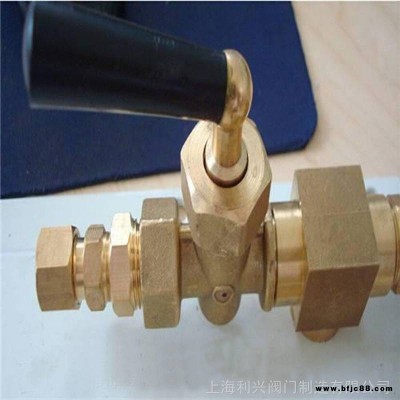 上海利興閥門CBM1135-82手柄傳動船用青銅壓力表旋塞閥