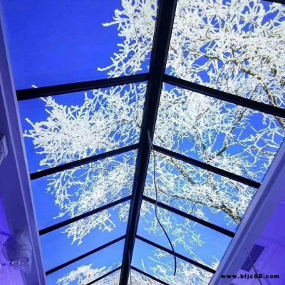 濟寧軟膜天花燈箱鋁型材廠家銷售 汶上縣白色透光膜卡布燈箱