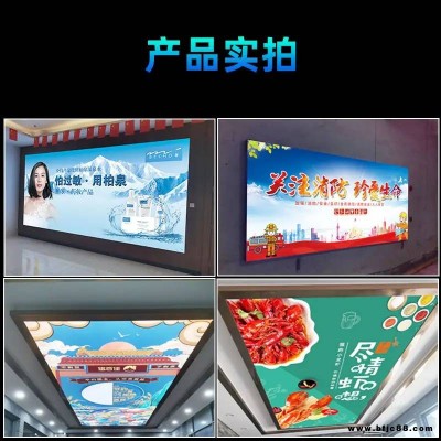 德州軟膜天花 衡水藍天白云吊頂 水墨畫燈箱 百變造型 品質保障