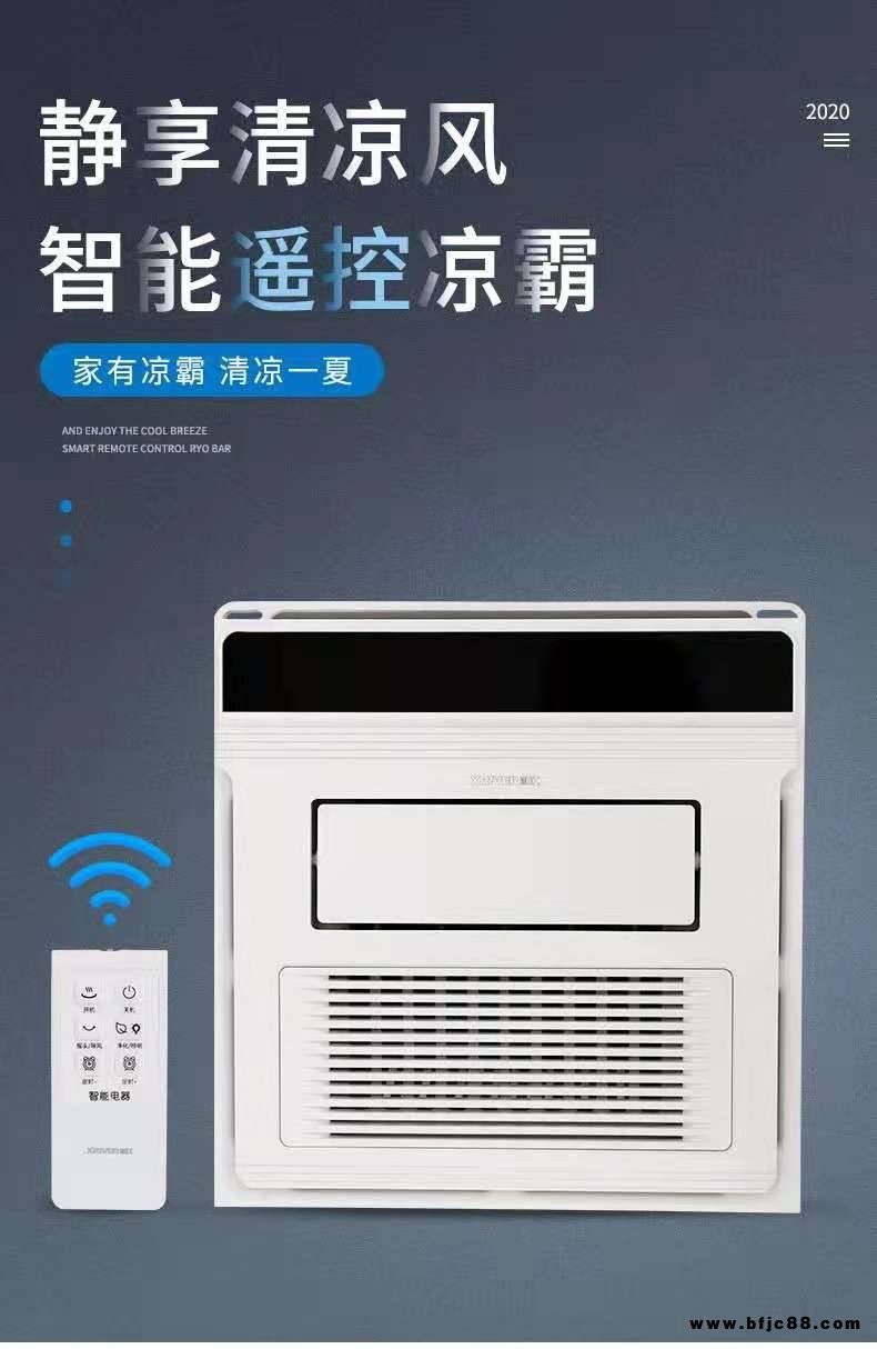 湘江光電智能遙控涼霸廚房冷風(fēng)機(jī)集成吊頂涼霸