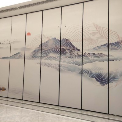 白銀市酒店移動(dòng)隔斷 屏風(fēng) 活動(dòng)隔斷墻屏風(fēng)隔斷盛景隔斷廠(chǎng)家