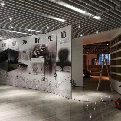 白銀市會議室屏風隔斷 辦公玻璃隔斷活動的簡易屏風盛景隔斷廠家
