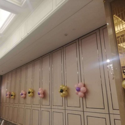慶陽(yáng)市宴會(huì)廳高隔斷玻璃隔斷宴會(huì)廳移動(dòng)隔斷盛景隔斷廠家